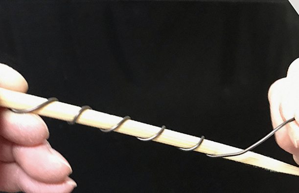 針金かけの練習